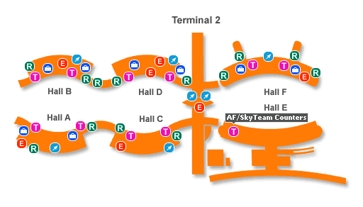CDG airport map ca. 2007